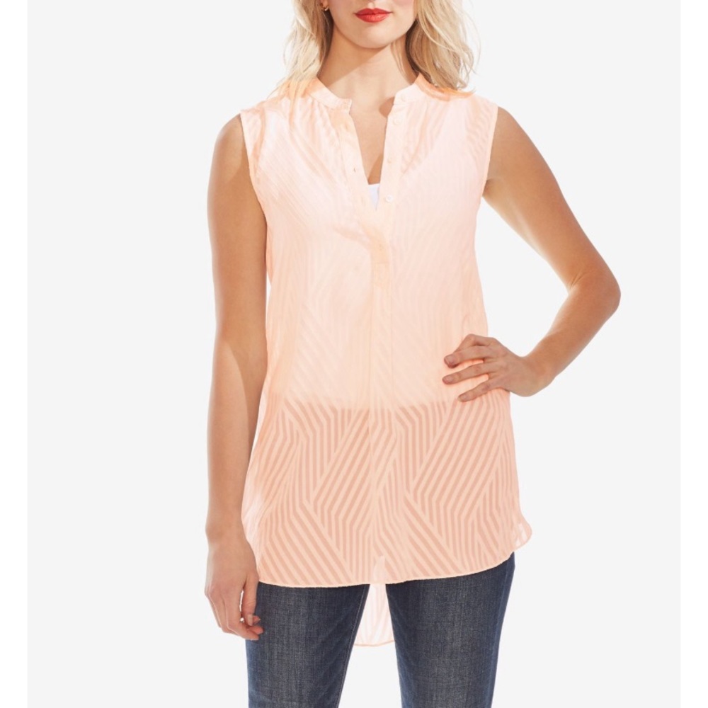 Vince Camuto Tunic Top Blush Pink Size Large